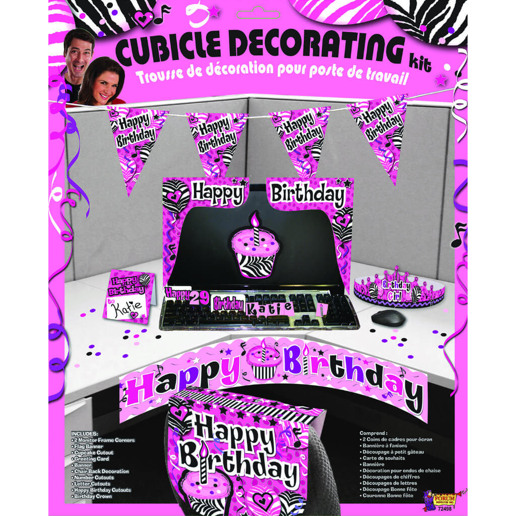 HAPPY BDAY CUBICLE DECOR KIT 