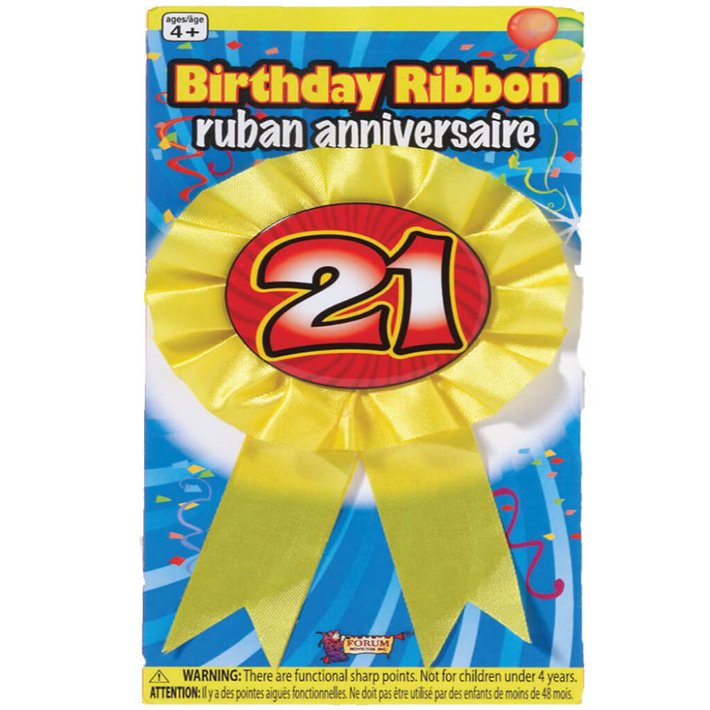 BIRTHDAY RIBBON 21 