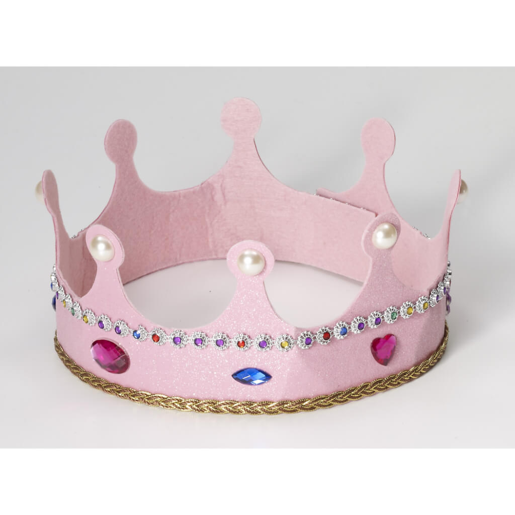 Princess Crown with Pink Glitter 