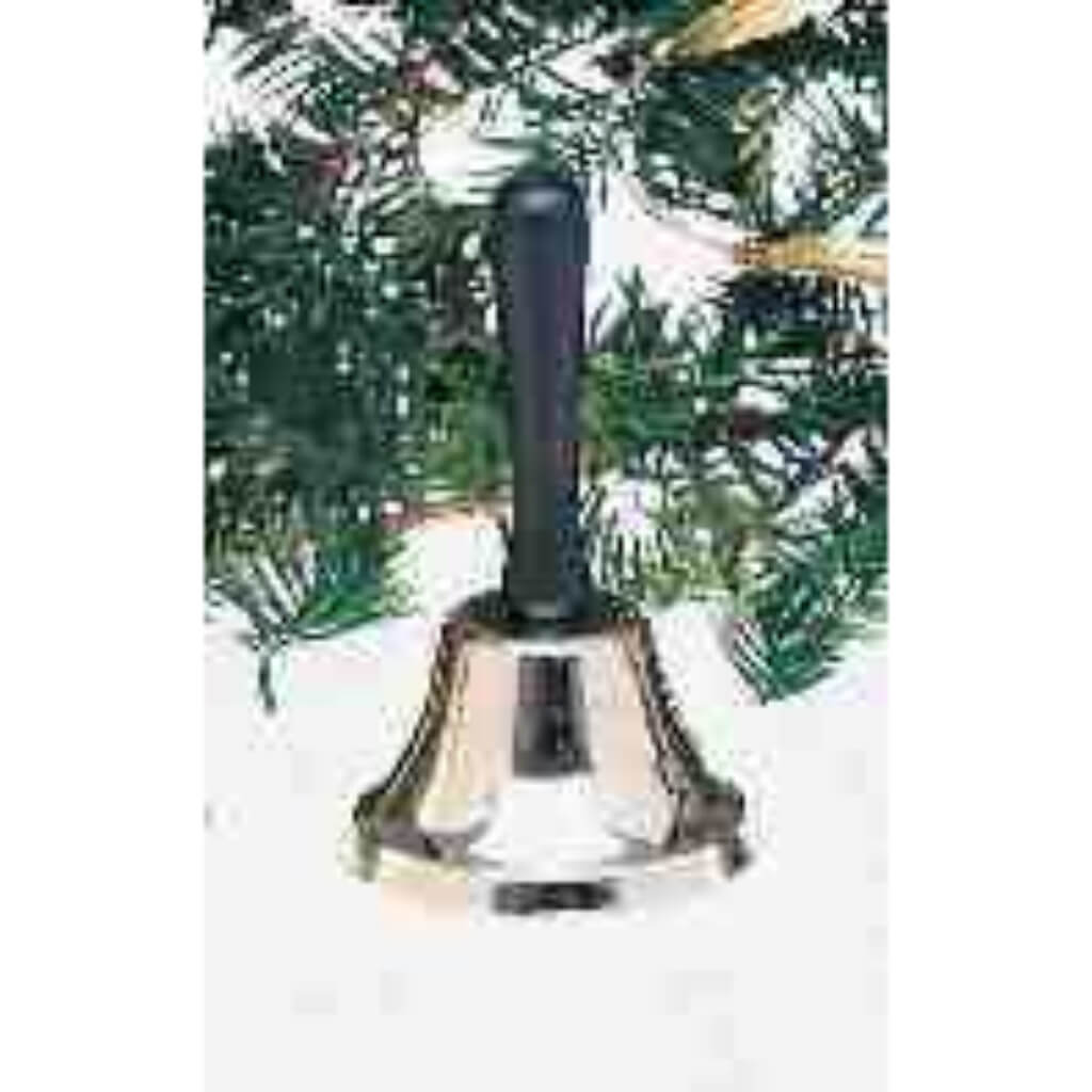 Santa Hand Bell 5-1/2in Tall 