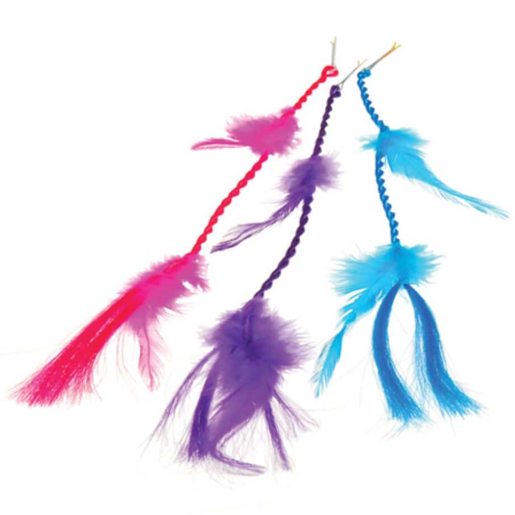 Neon Feather Hair Clips 