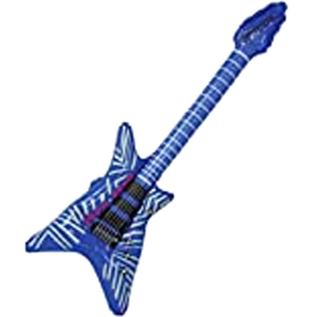 Glow in the Dark Blue Rock Guitar Inflatables