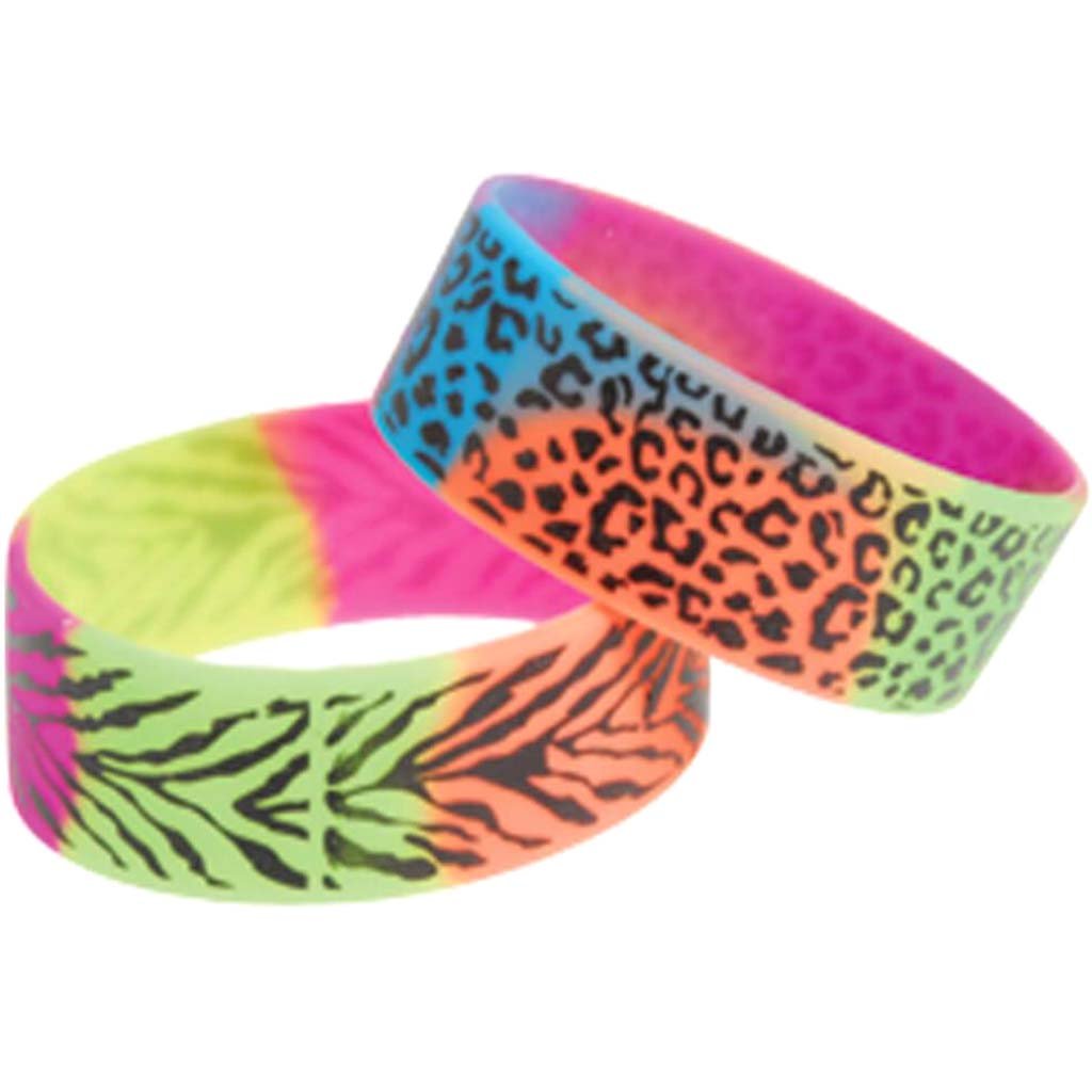 Rainbow Animal Print Bracelets 