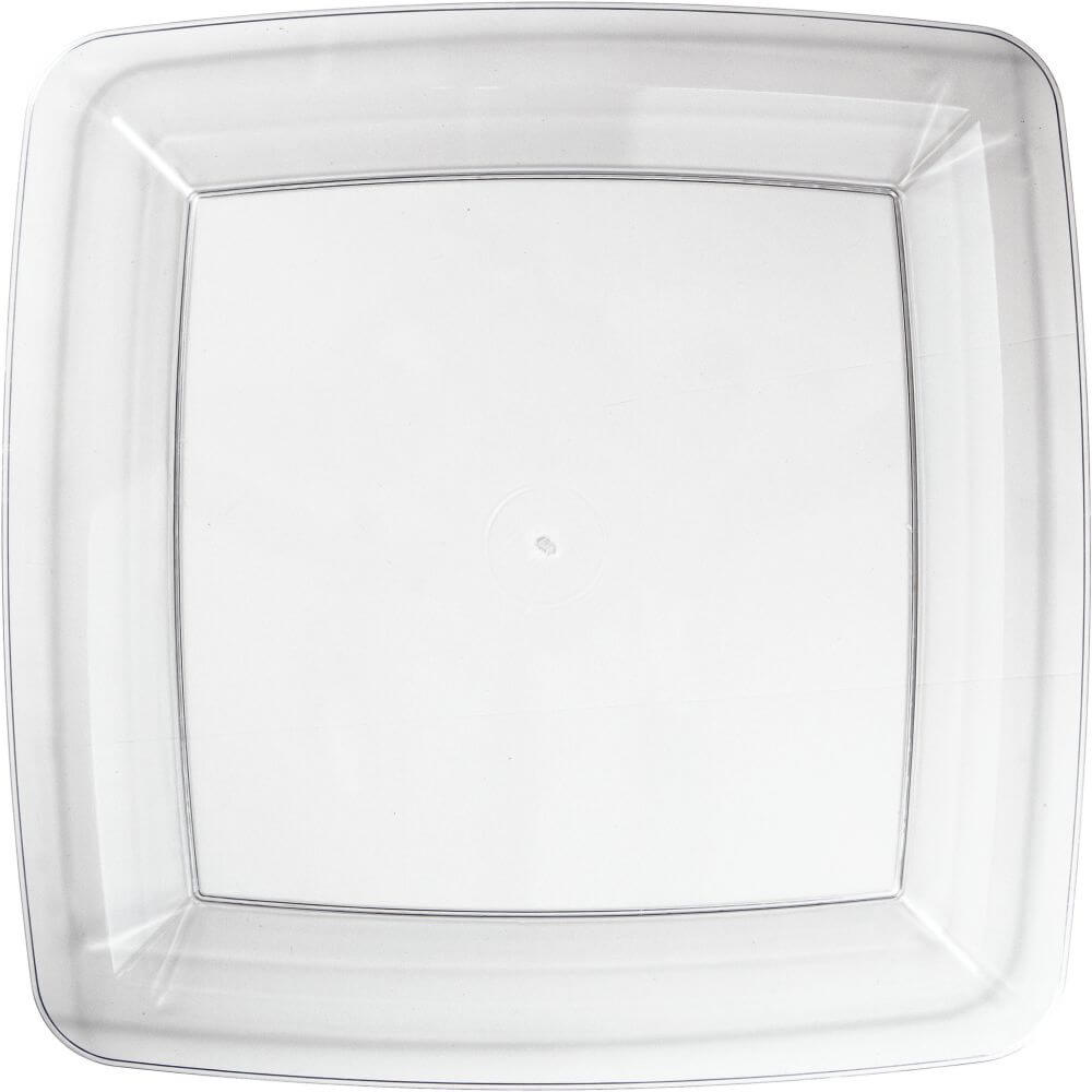 Plastic Plates Banquet Square 10in 8ct 