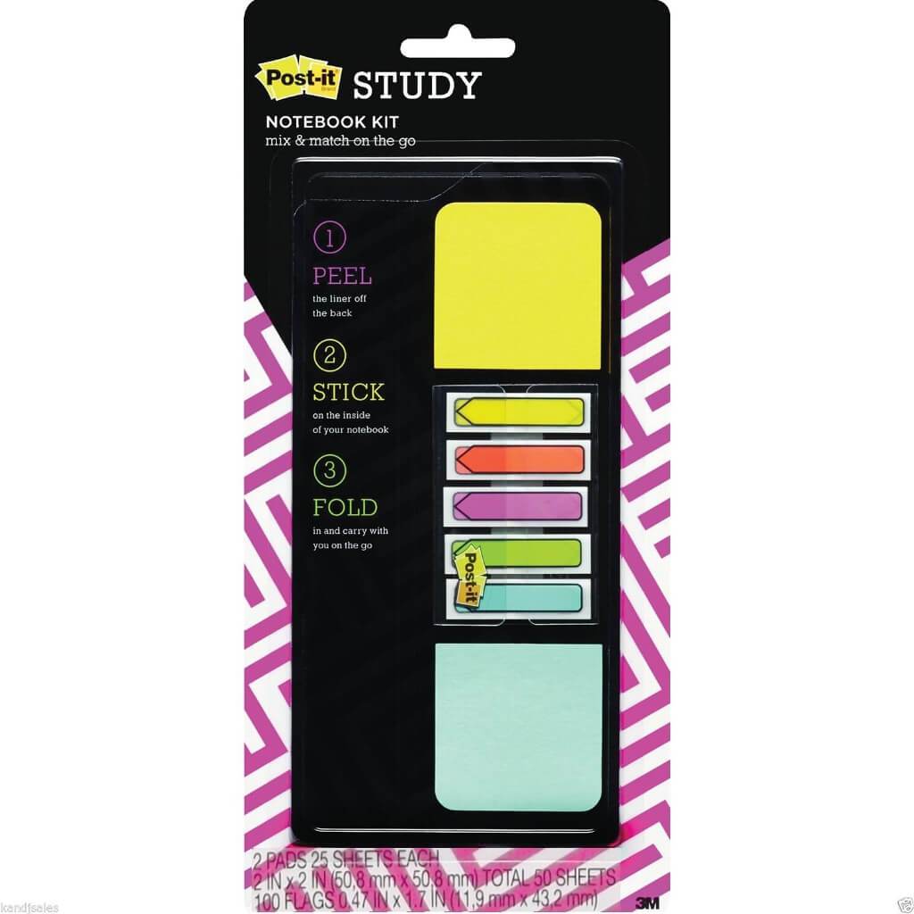 Post-it Notebook Kit 2in x 2in Full Adhesive Notes 