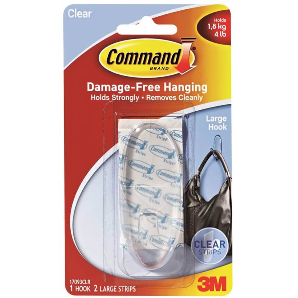 3M Command Large Clear Hook