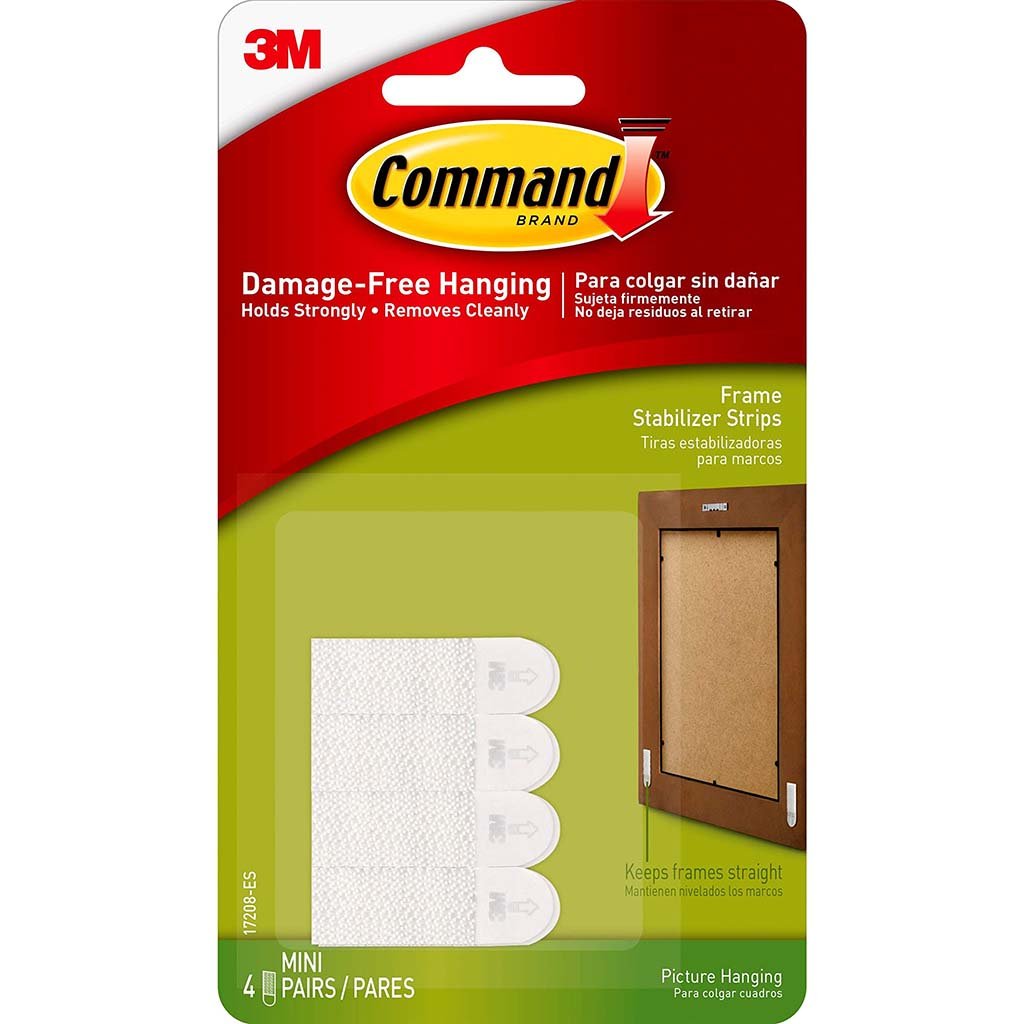 3M COMMAND Frame Stabilizer Strips Hanging White