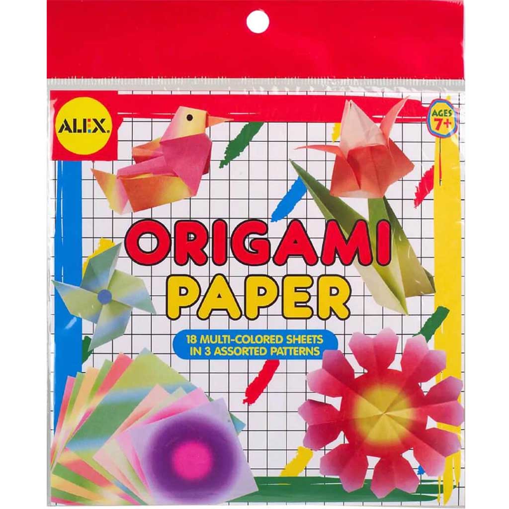 Origami Printed Square Flowers Square