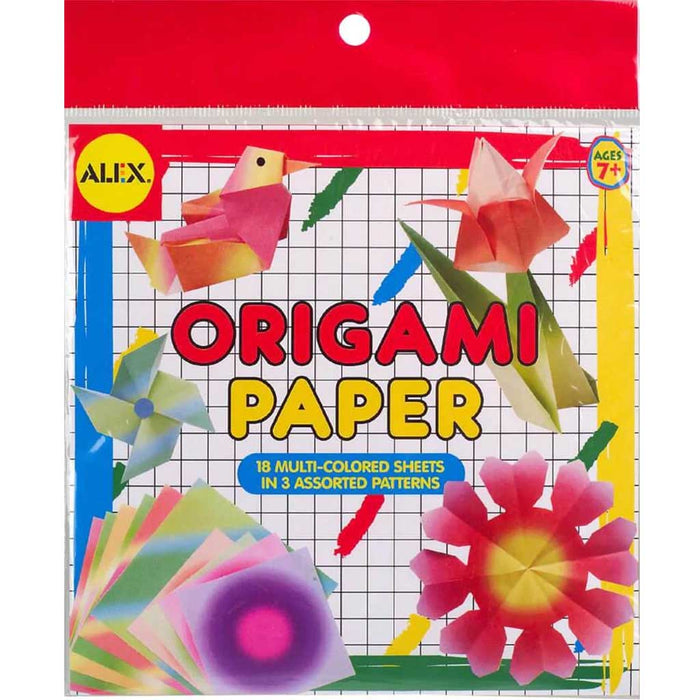 Origami Printed Square Flowers Square