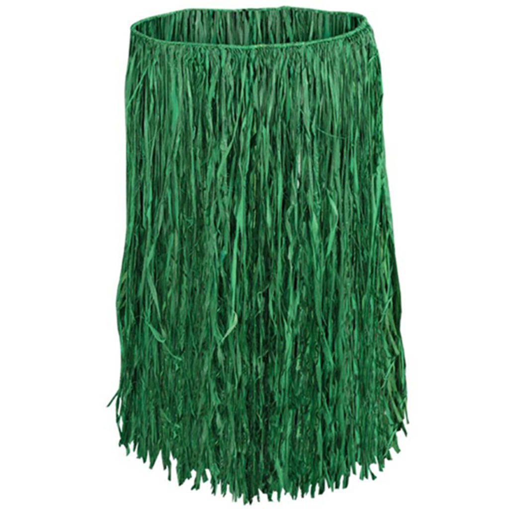 Raffia Hula Skirt Green