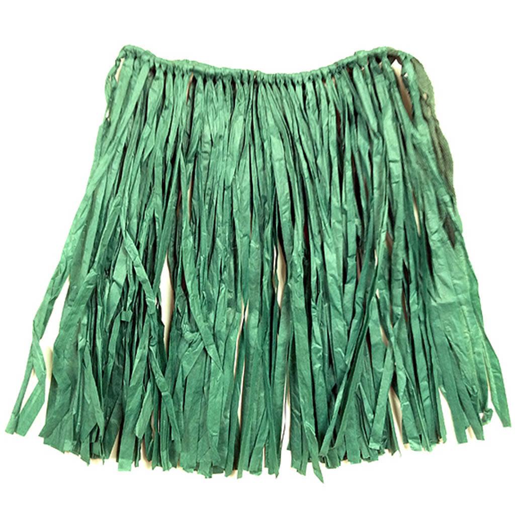 Raffia Hula Skirt Green
