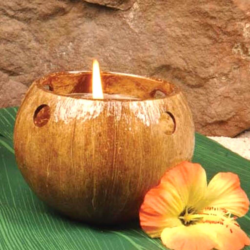 Candle Holder Coconut