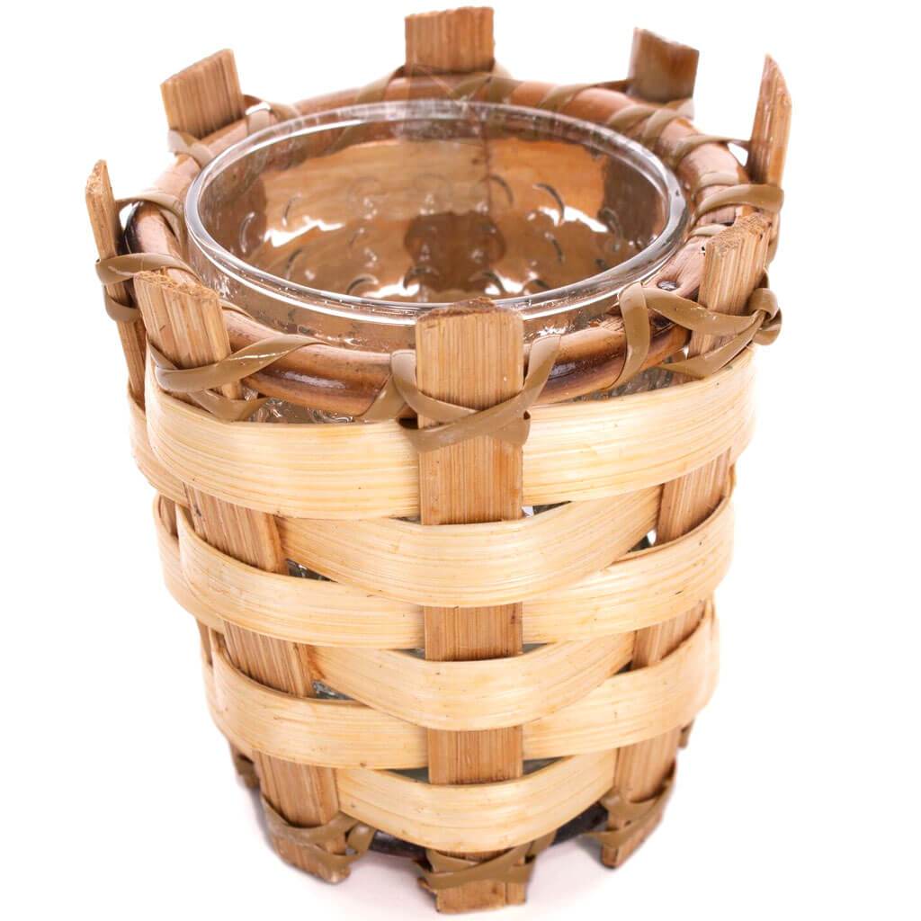 Candle Holder Votive Bamboo