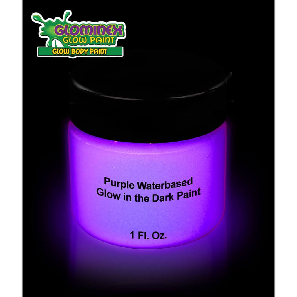 Glow in the Dark Body Paint 1oz Jar, Purple