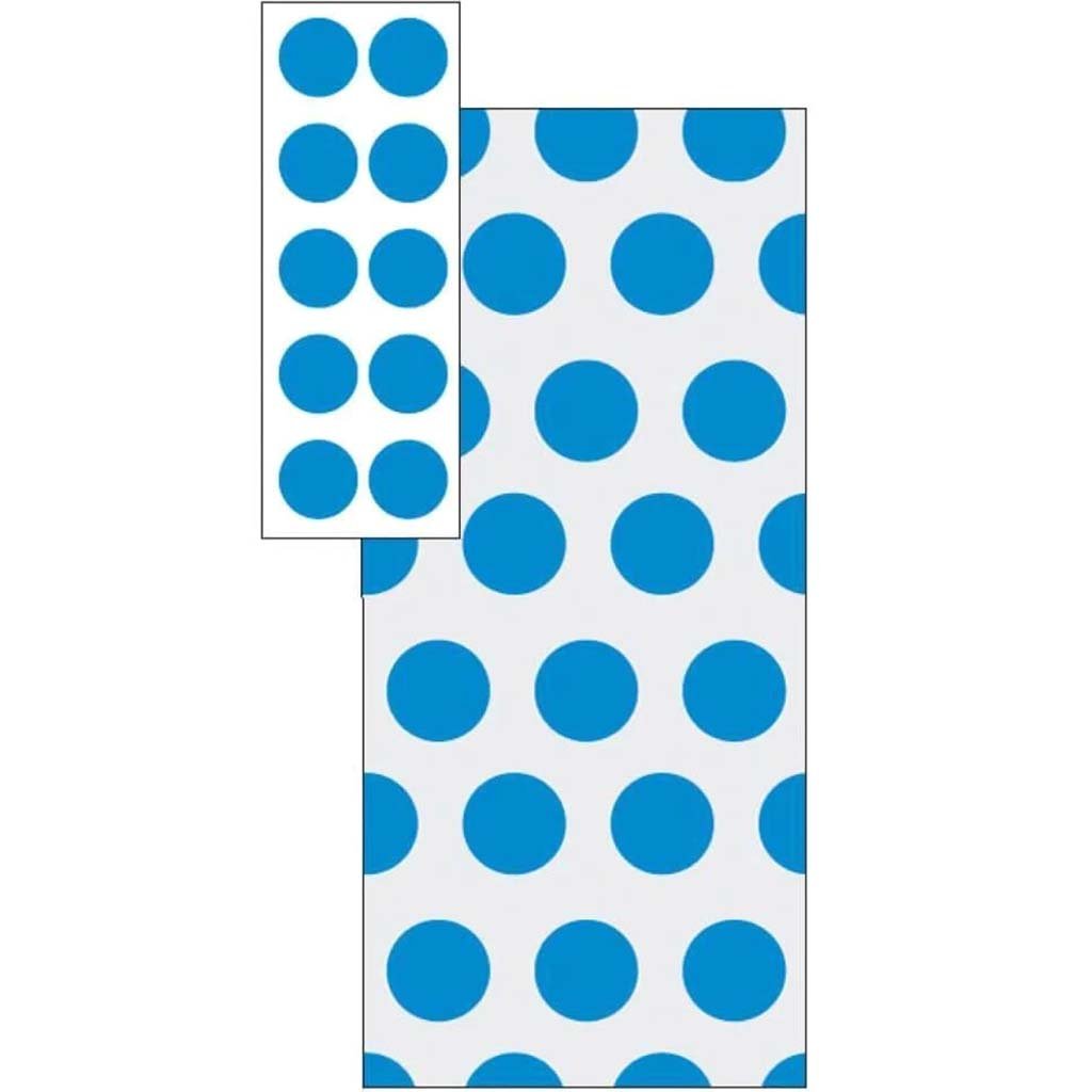 Cello Bags 20ct, Blue Dots 