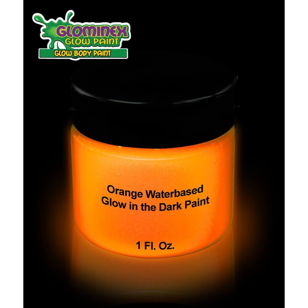 Glow in the Dark Body Paint 1oz Jar, Orange