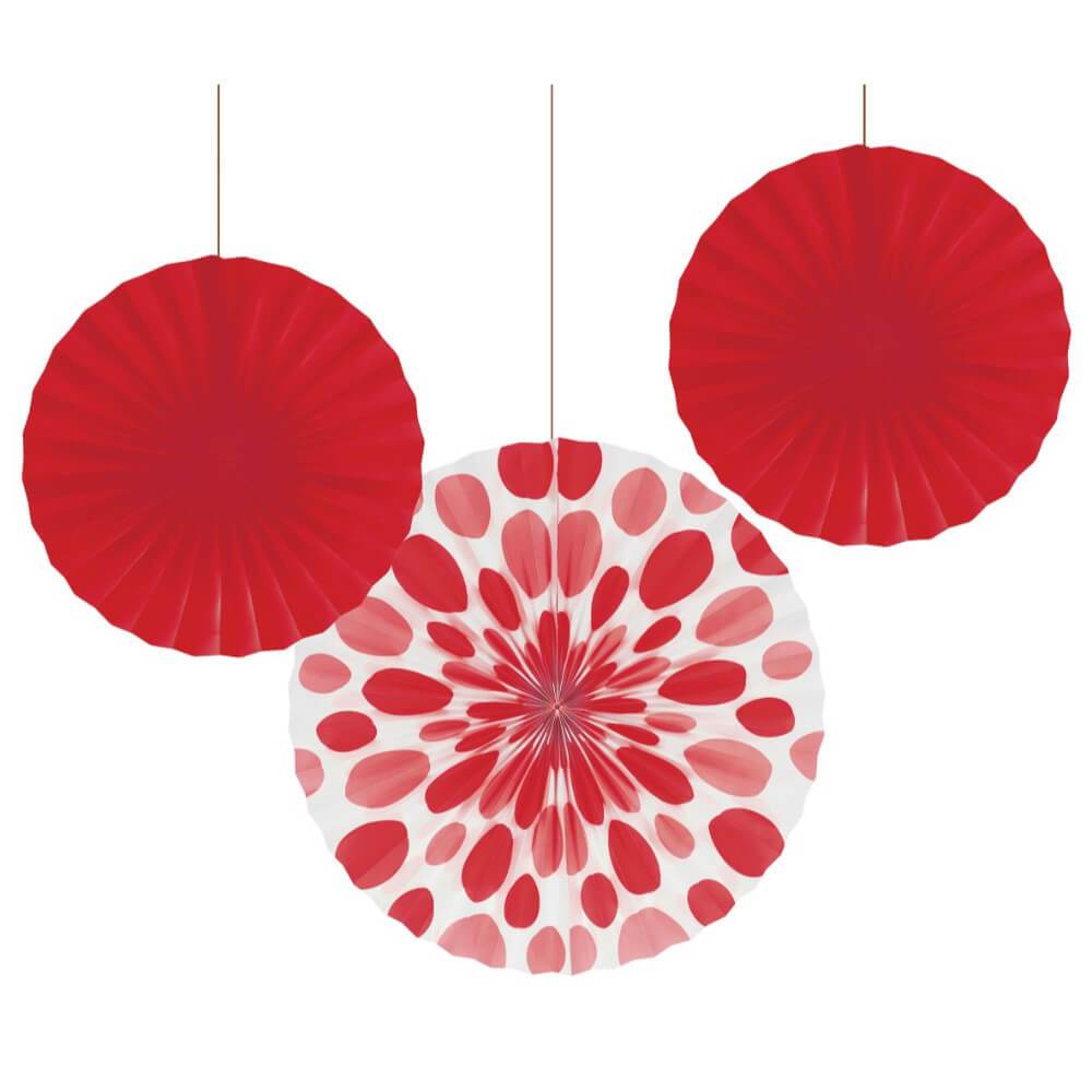 Paper Fan Classic Red Dots 