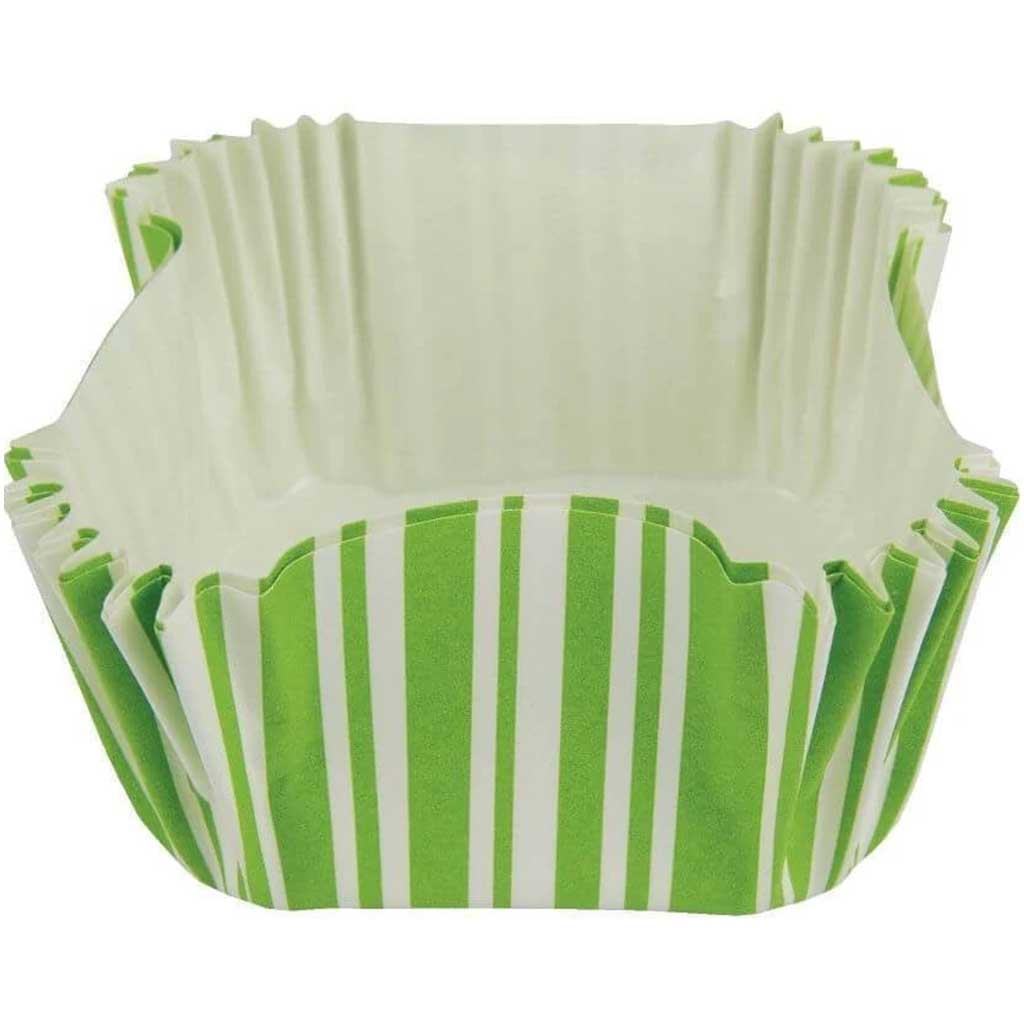 Fresh Lime Striped Bake Cups 12ct, 