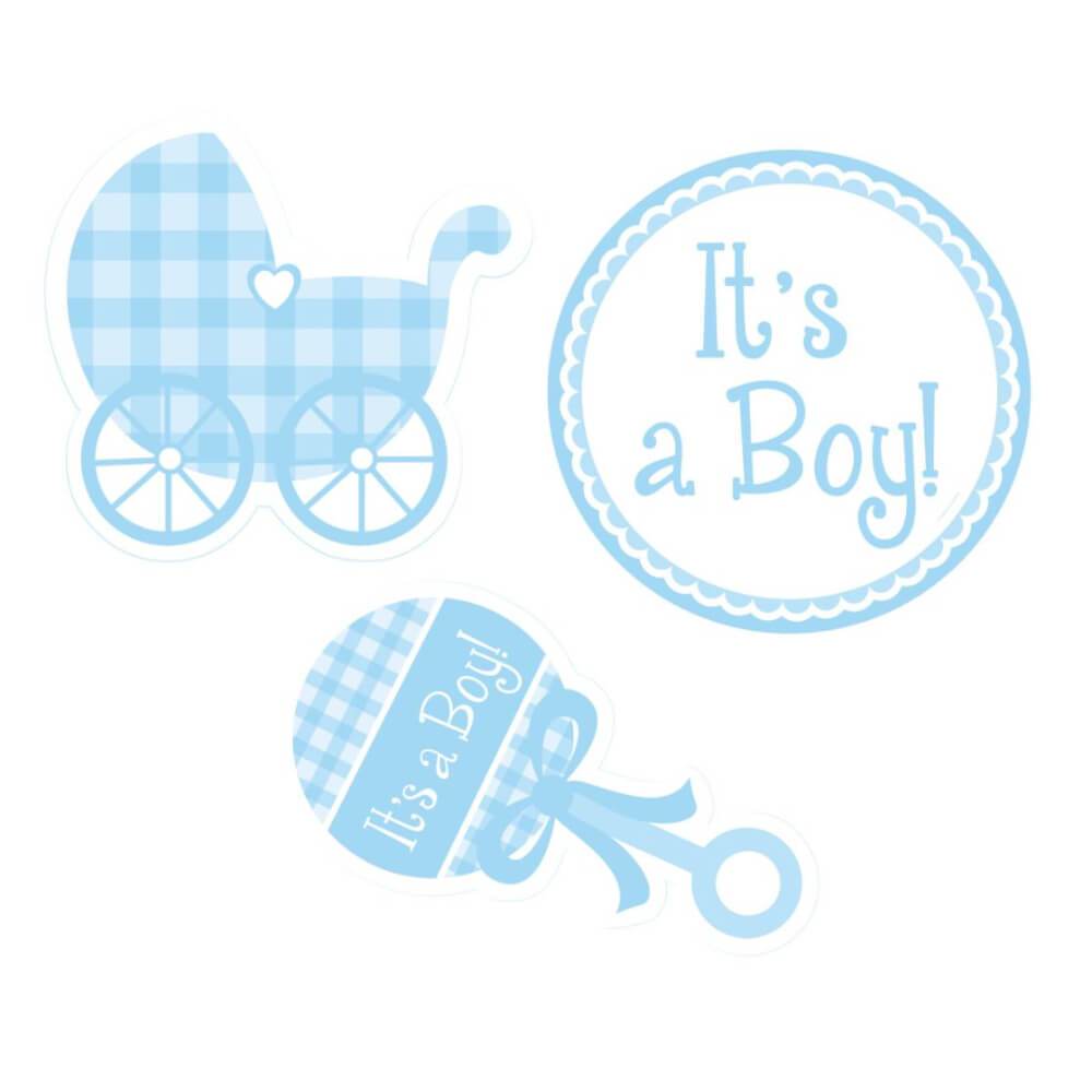 It&#39;S A Boy Assorted Cut Outs 