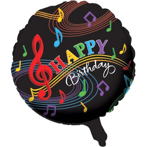 Dancing Music Notes Foil Balloon 