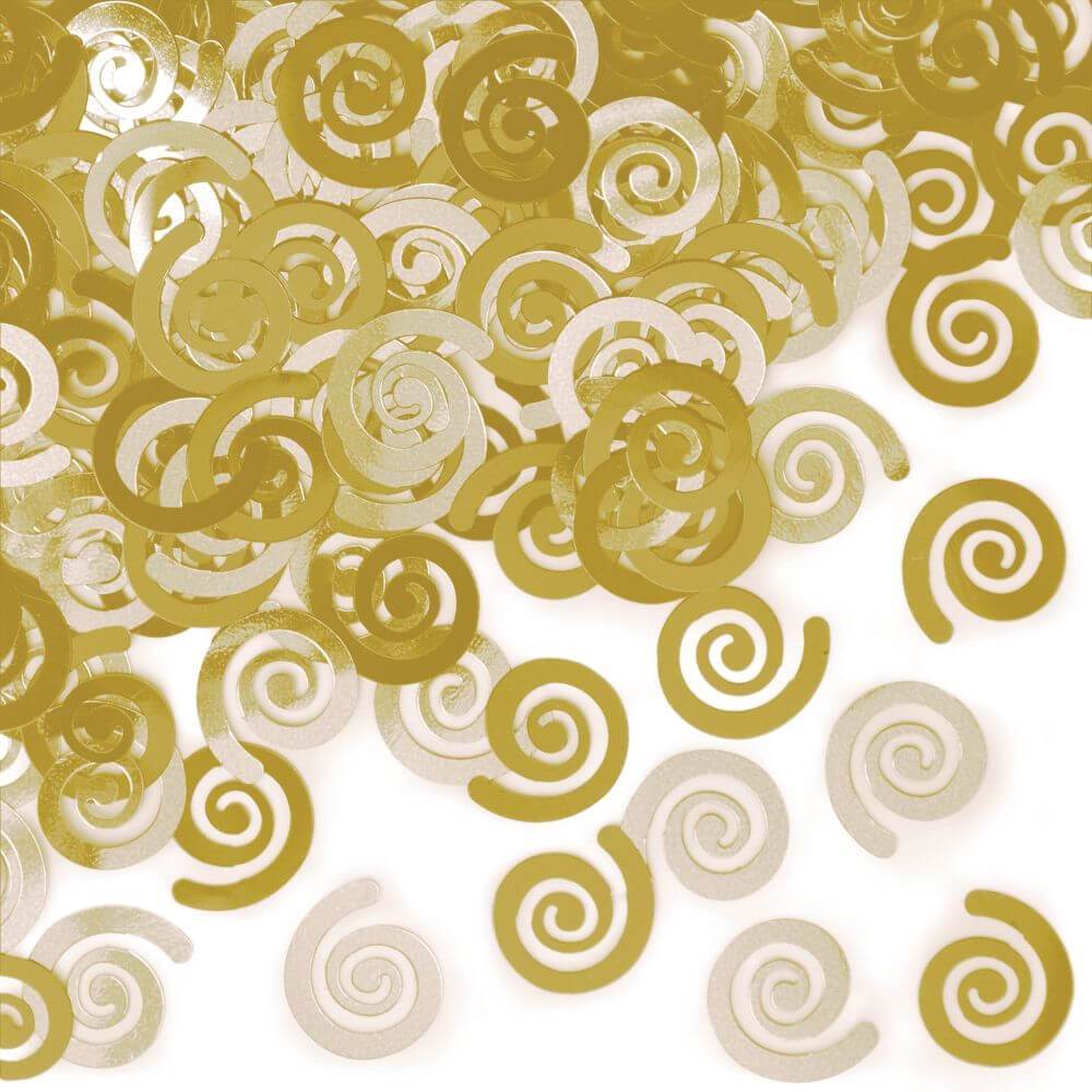 Swirls Mimosa, Foil Confetti 