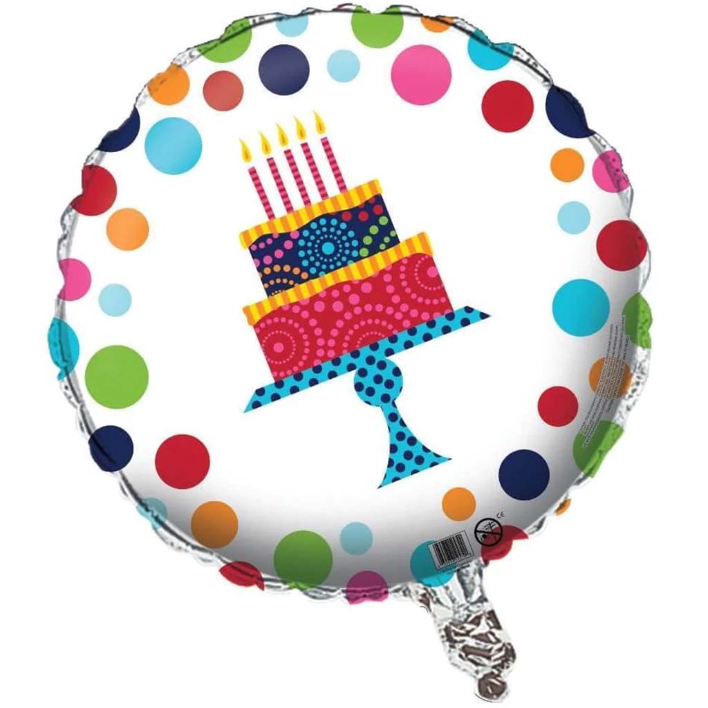 Birthday Cake Stand Foil Balloon 