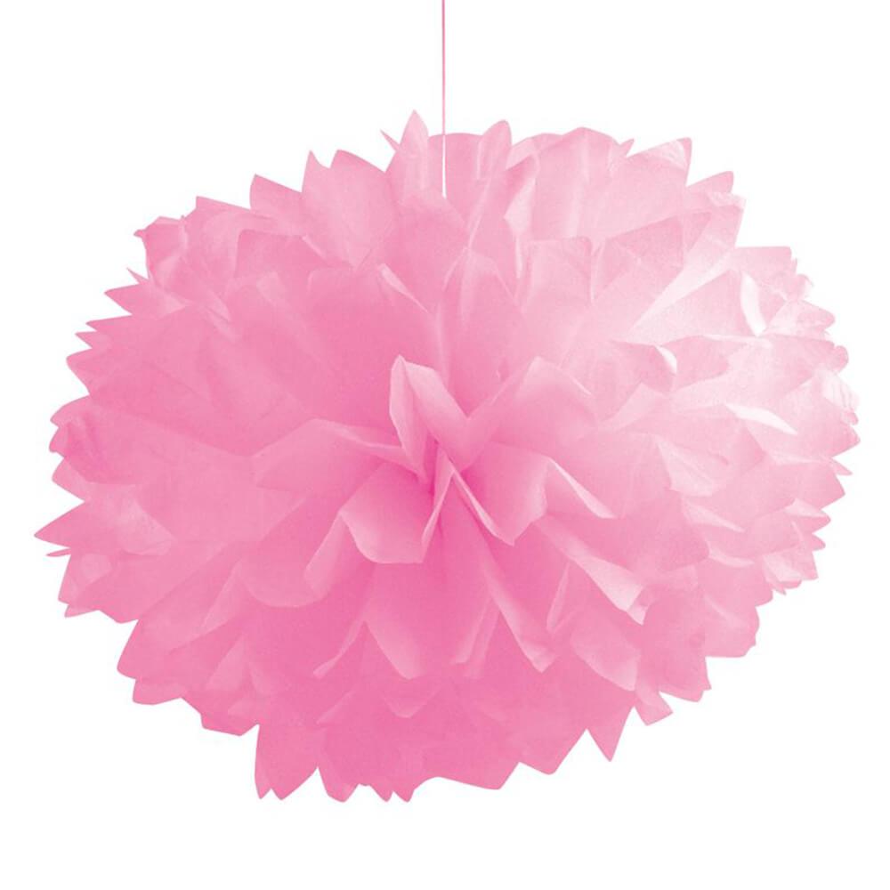 Tissue Balls Fluffy Candy Pink 16In 