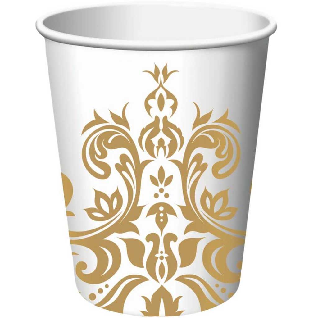 Golden Anniversary, Paper Cups 9oz 