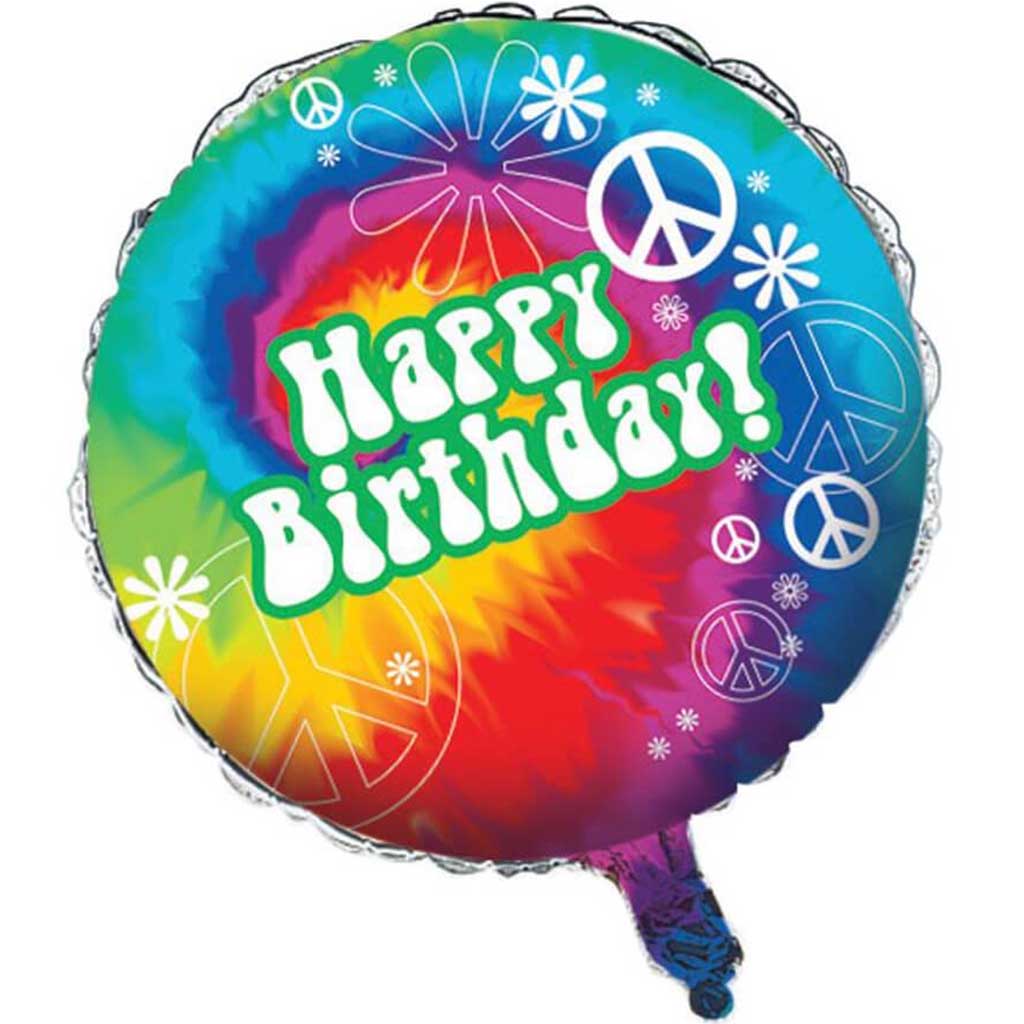 Tie Dye Fun Foil Balloon 