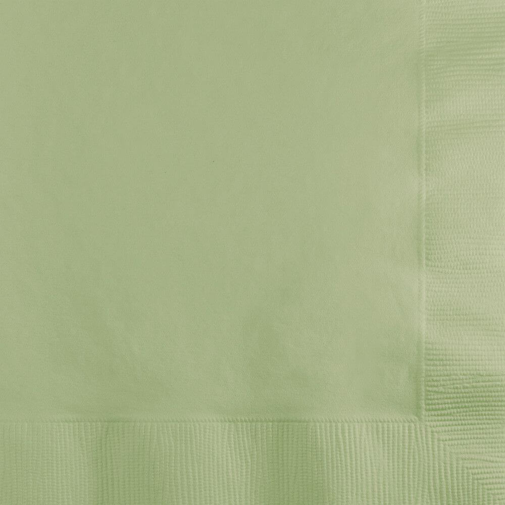 Sage Green Beverage Napkins 3ply 50ct 