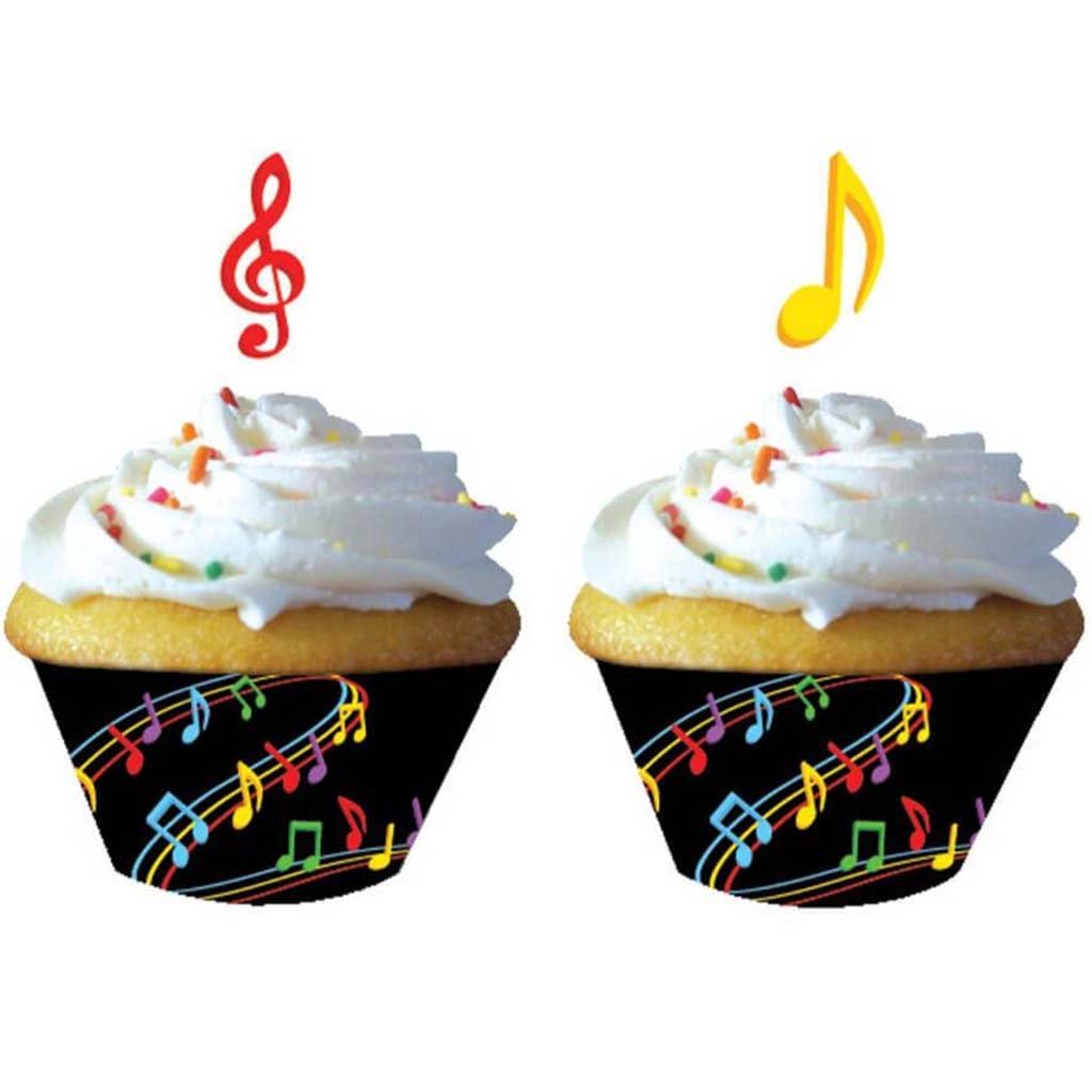 Dancing Music Notes, Cupcake Wrappers 