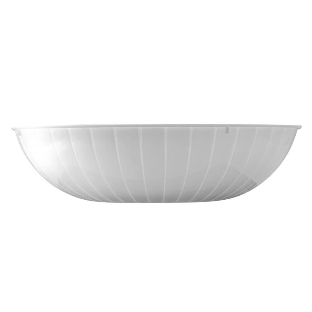 Plastic Gallon Bowl, White 