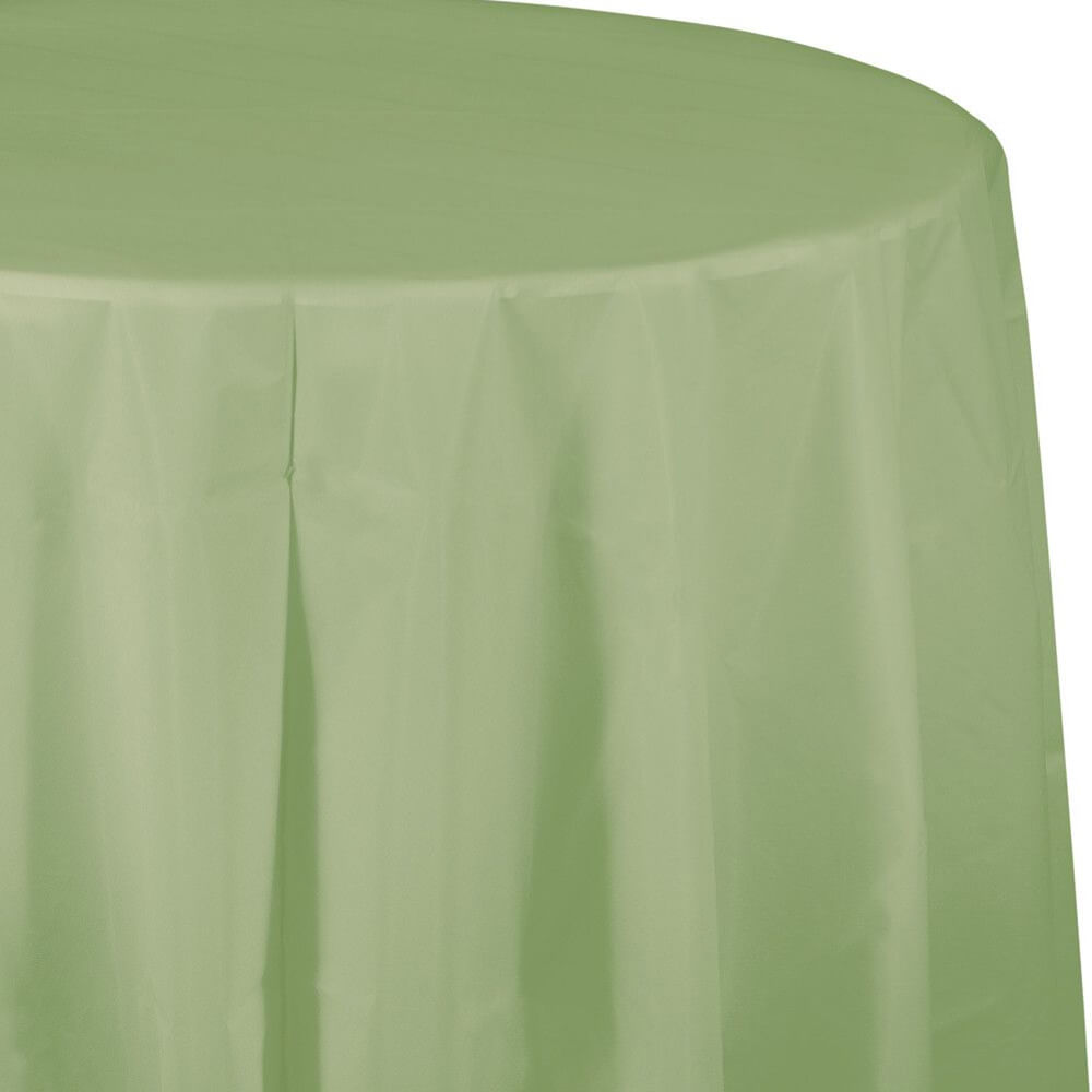 Sage Green 82in Plastic Table Cover 