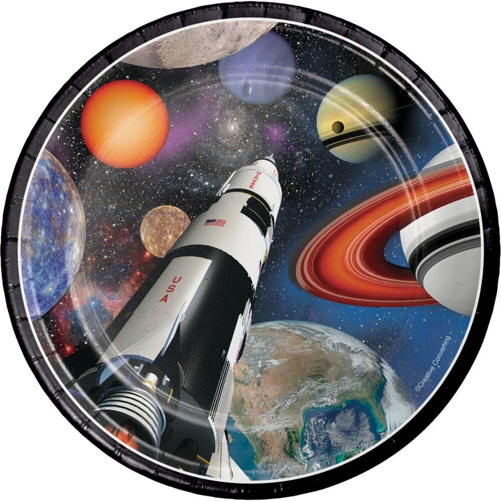 Space Blast, Lunch Plates 7in 8ct 