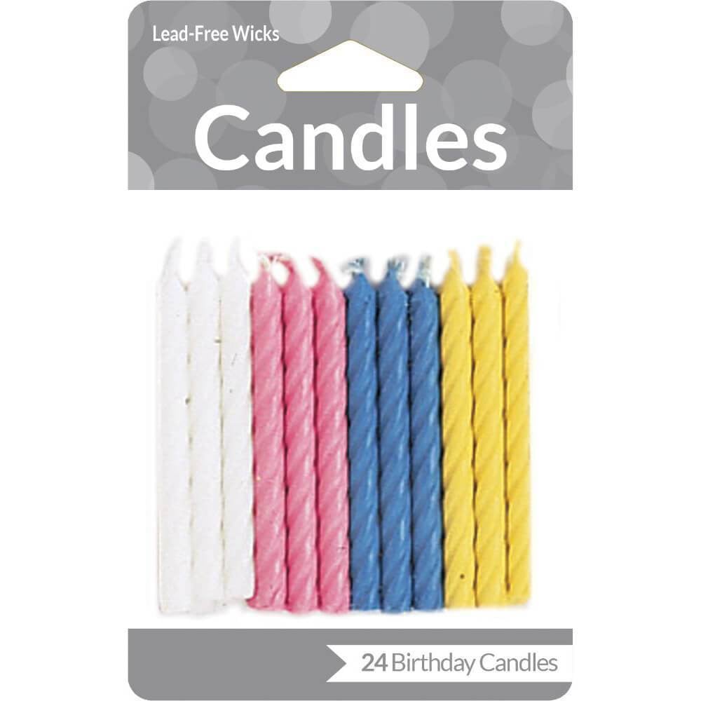 Solid Candles Assorted, 24ct 