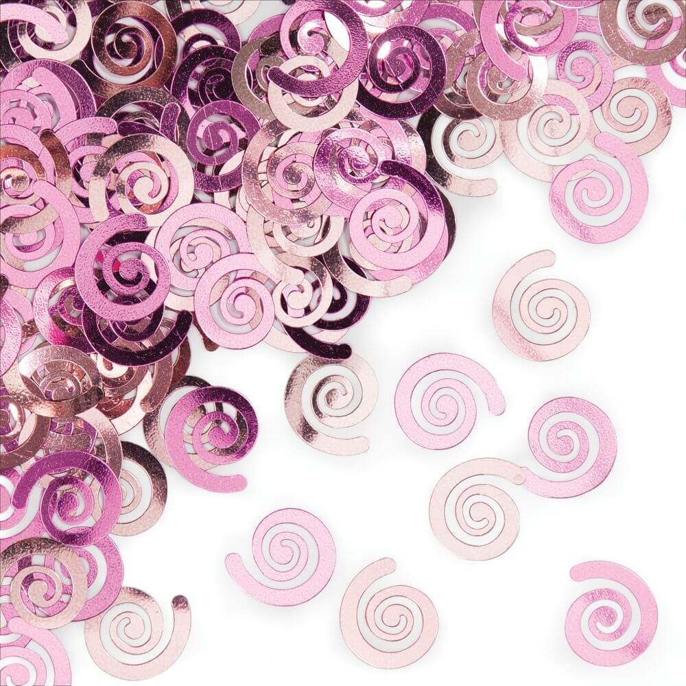 Swirls Classic Pink, Confetti 