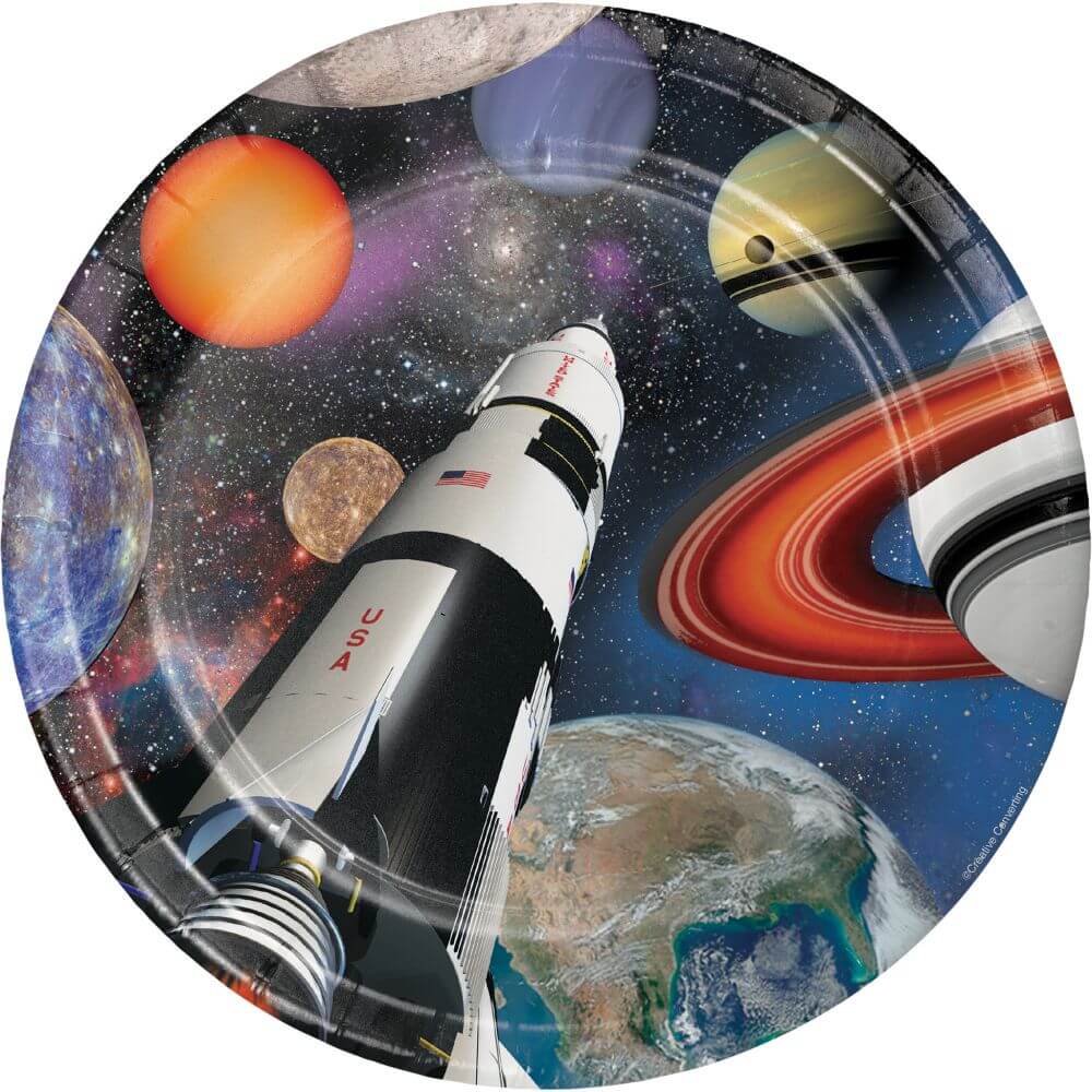 Space Blast, Dinner Plates 9in 8ct 