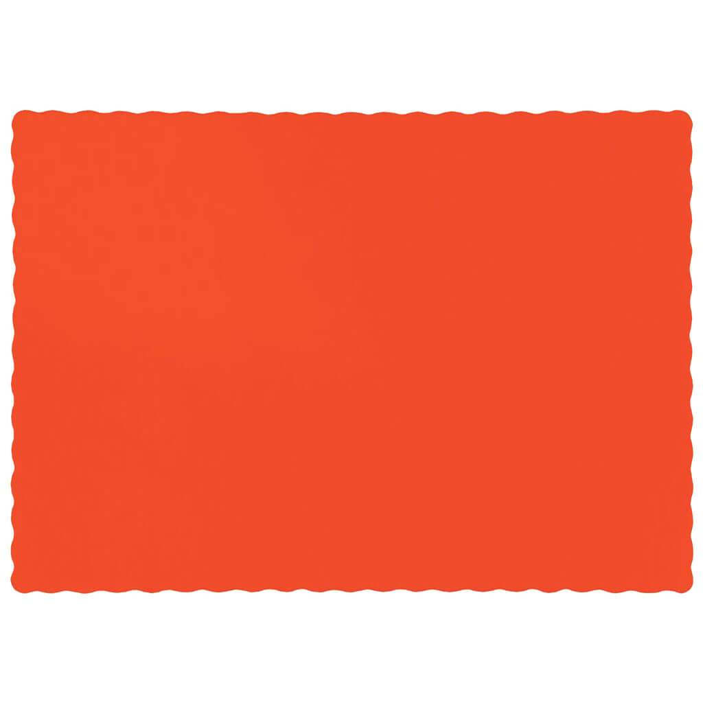 Orange Paper Placemats