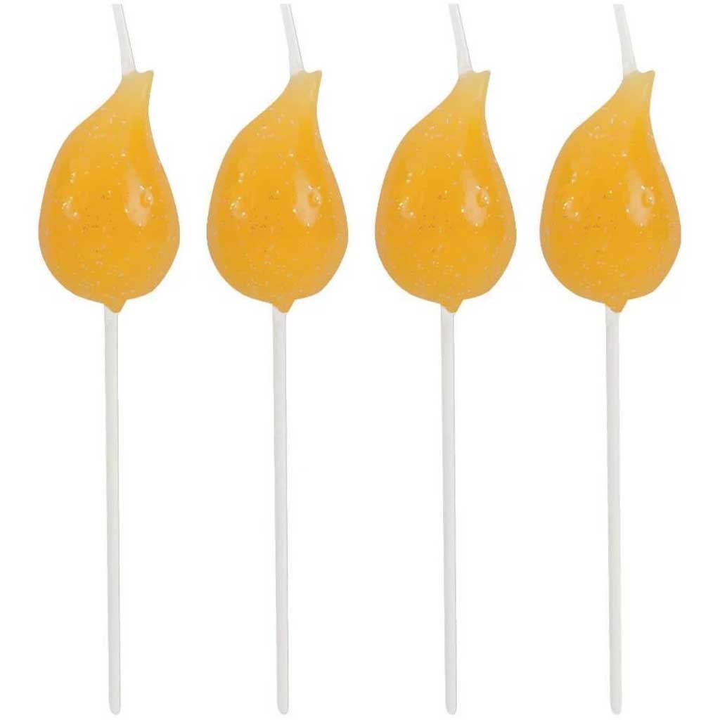 Pick Candles Glitter Flame 4ct 