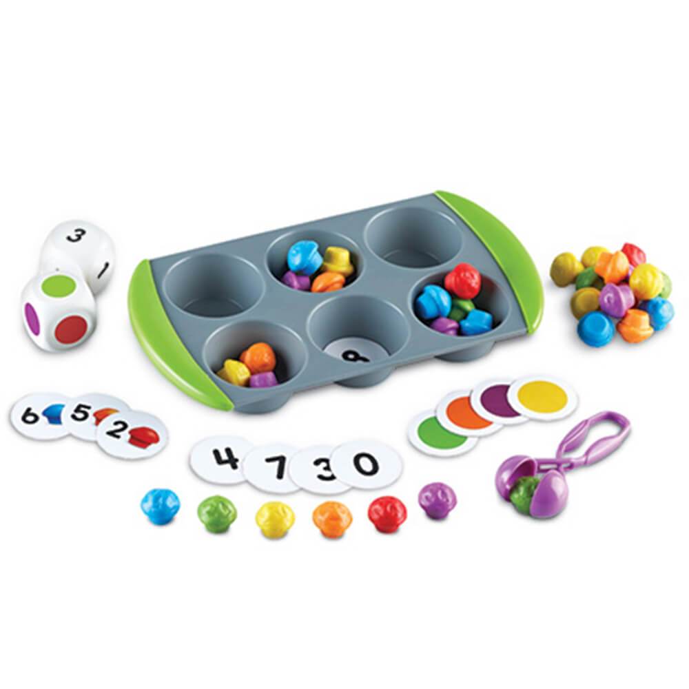 Mini Muffin Match Up Counting Toy Set, 76 Pieces 