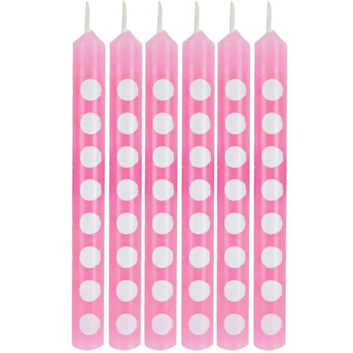 Candles Candy Pink Dots 