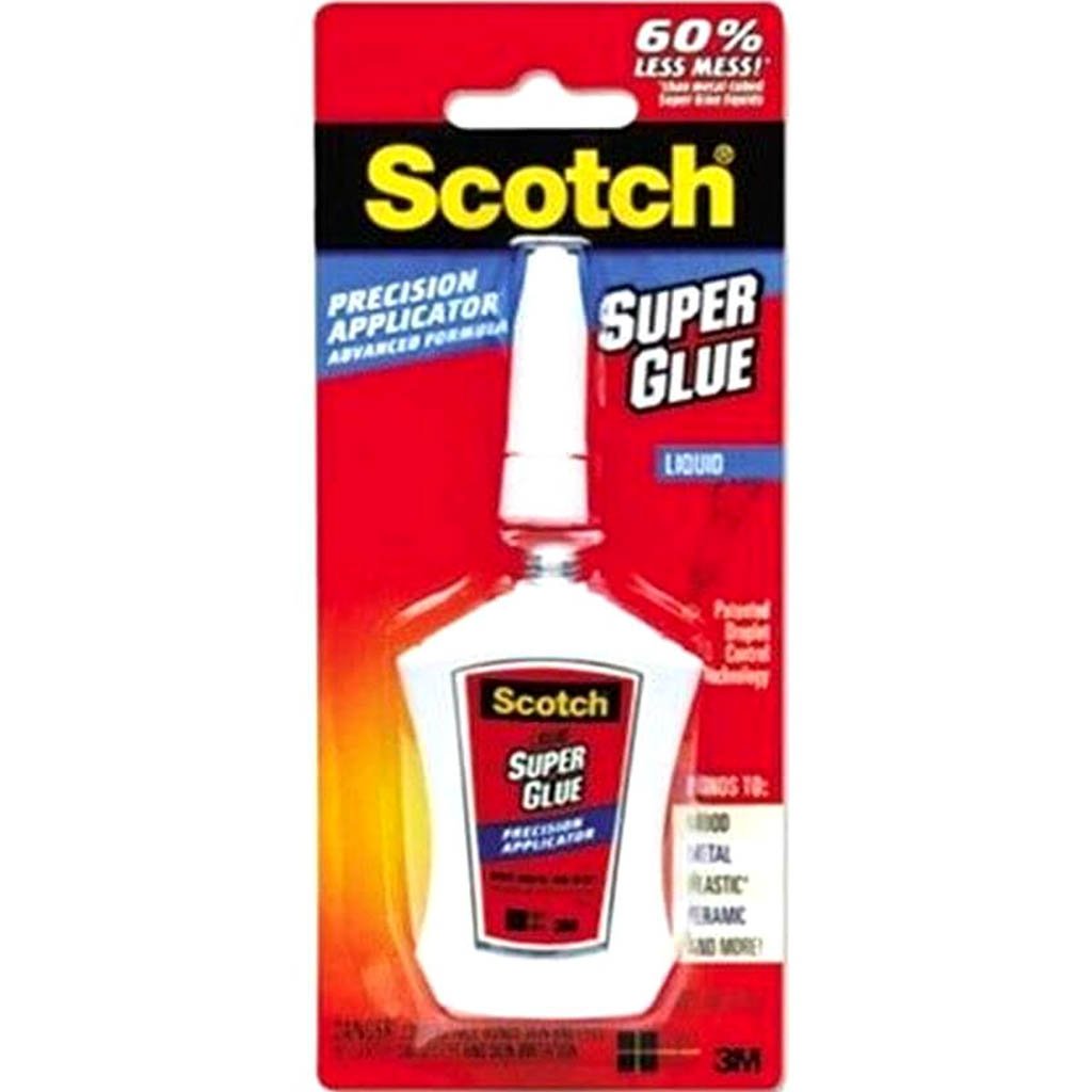 Scotch Super Glue Liquid in Precision Applicator .14oz