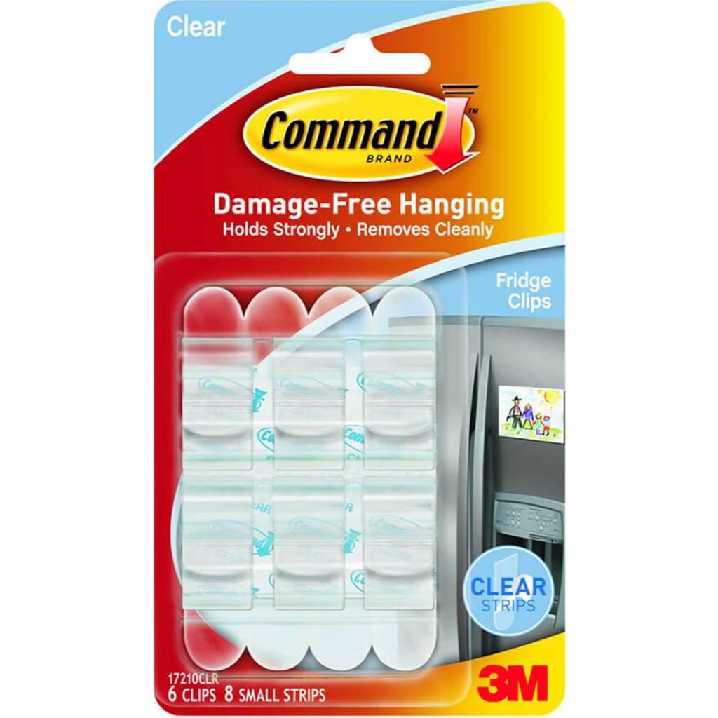 3M Command Fridge Clips 6pcs