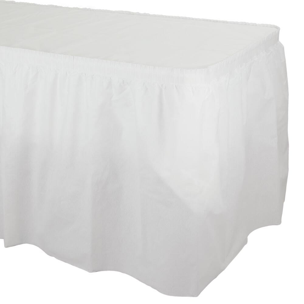 White Airlaid Tableskirt 13ft 