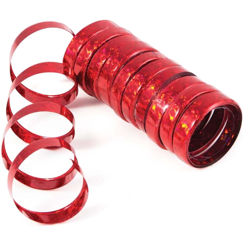 Holographic Streamers Red Red 