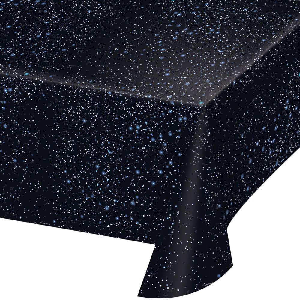 Plastic Tablecover Space Blast 54X108In 