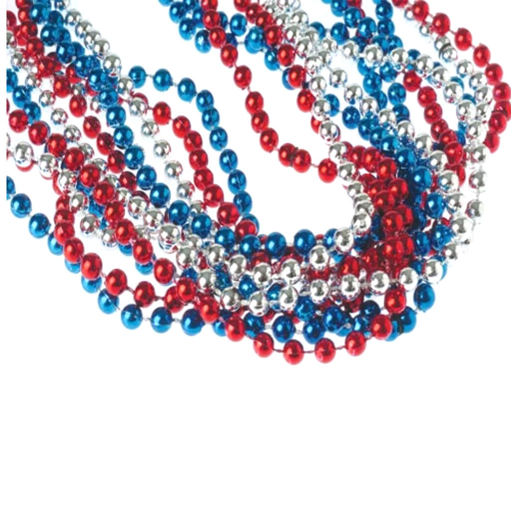 Patriotic Metallic 6mm Beads 