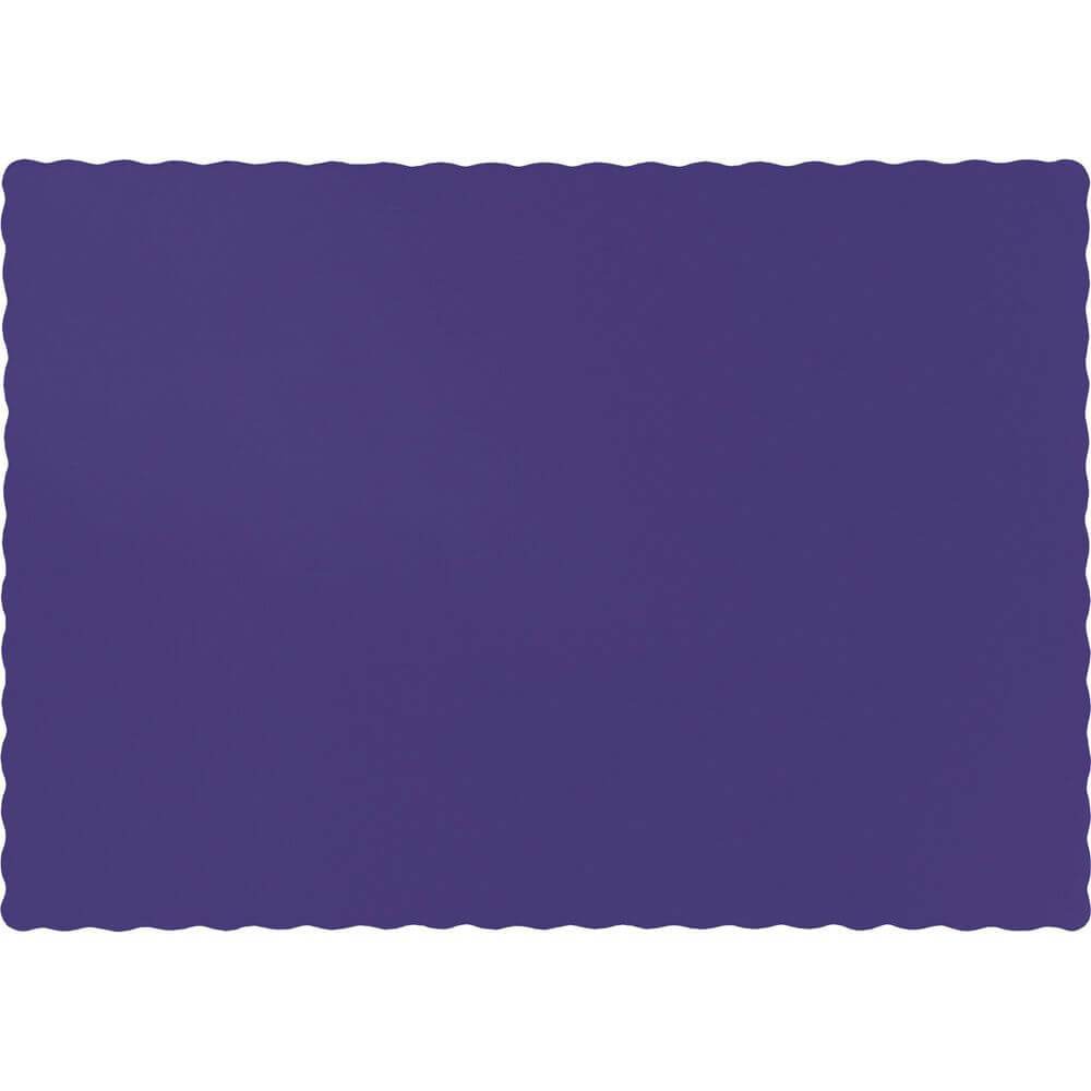 Paper Placemats 14in 50ct, Purple 