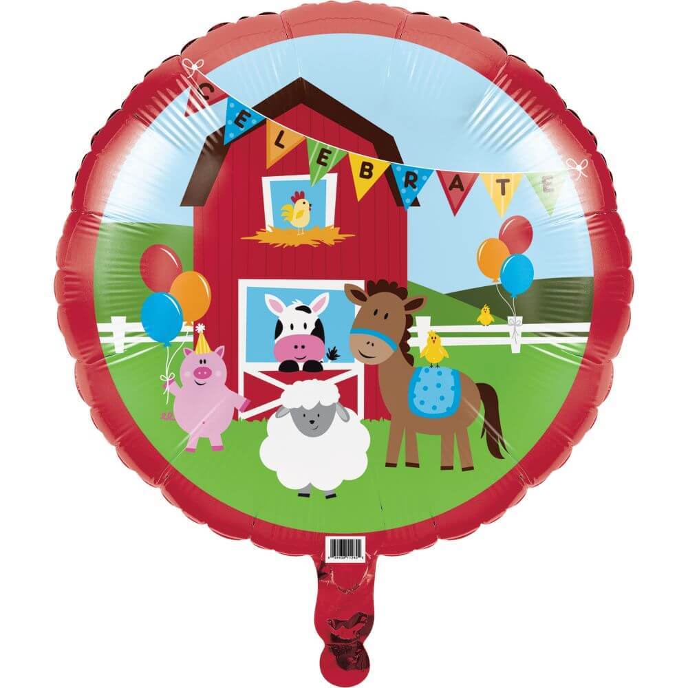 Farm House Fun, Foil Balloon 18in 