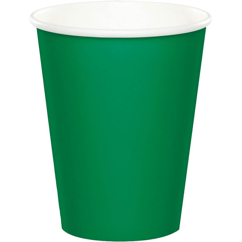 Emerald Green Hot and Cold Cups 9oz 24ct 